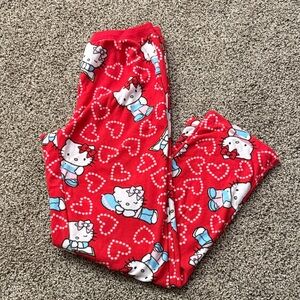 Hello Kitty Kids Pajama Bottoms in Red and White